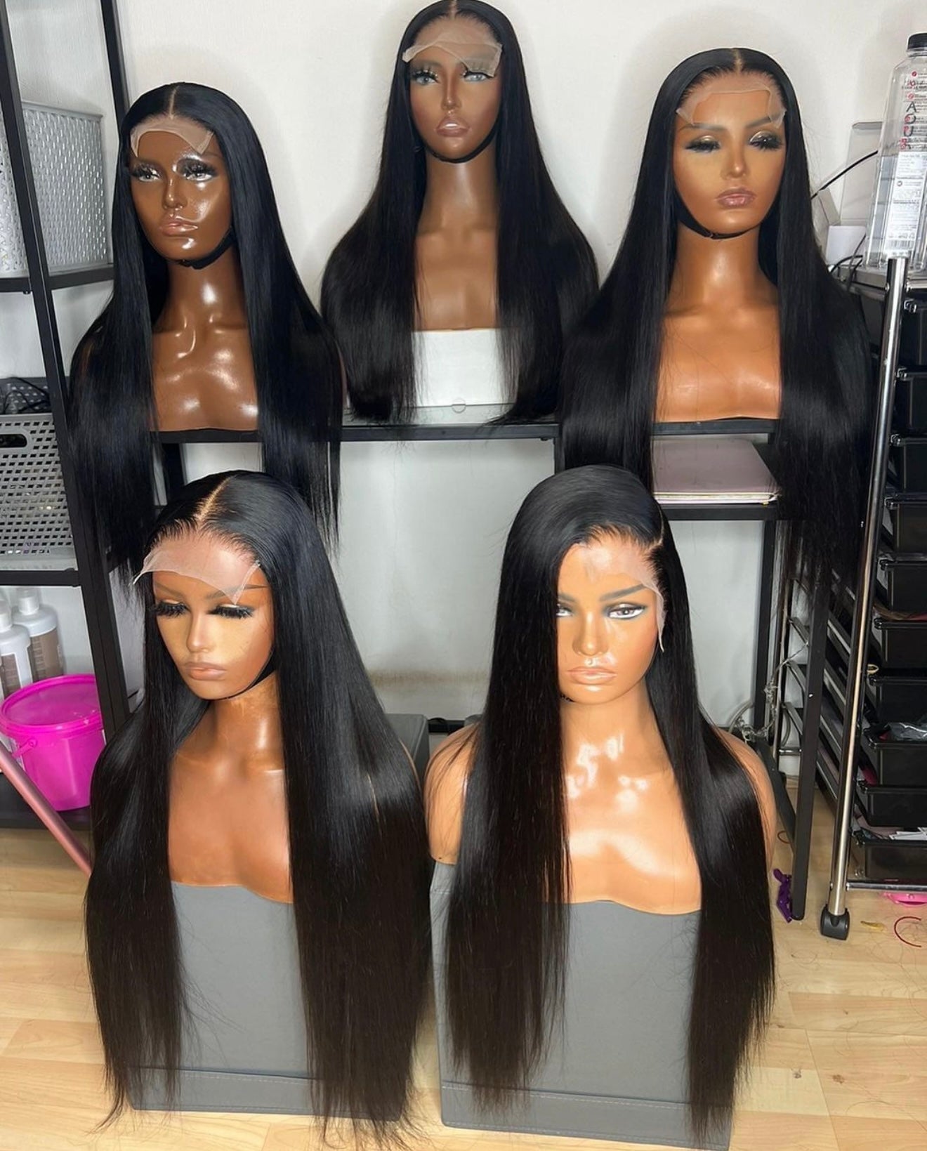 HD/Transaprent Lace Straight Wigs